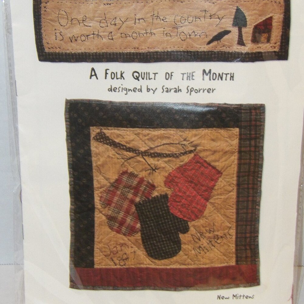 New Mittens Sarah Sporrer Indygo Junction Folk Quilt of the Month Quilt Kit